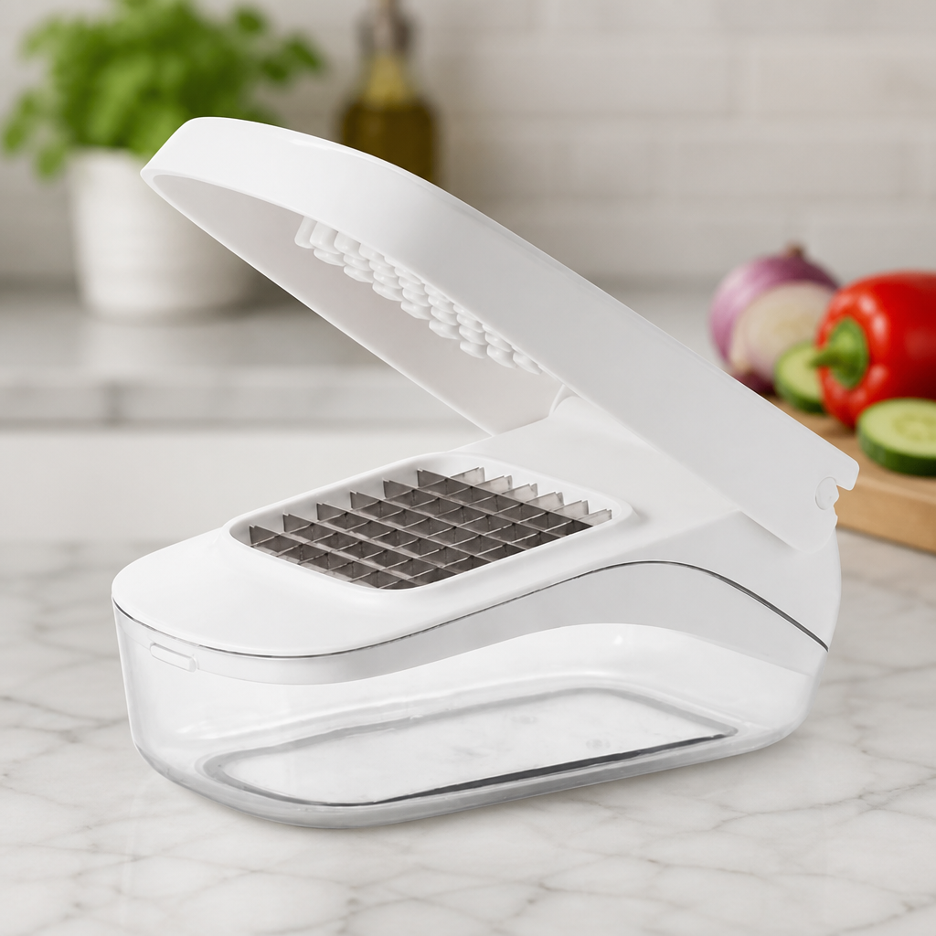 Commercial Vegetable Chopper with Easy Pour Opening 1.5L Capacity