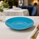 Commercial Blue Saucers 158mm for Cafe Latte Cups 12 Pack