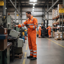 Premium High Visibility Short Leg Coverall with Flame Resistant Fabric, Arc Flash Protection, and Enhanced Comfort Features