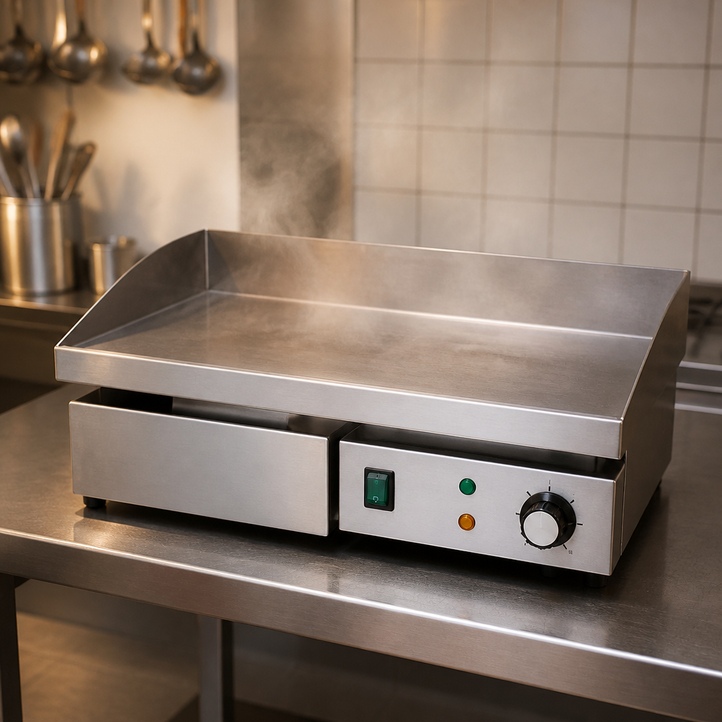 Commercial Countertop Griddle 480 x 310mm Stainless Steel