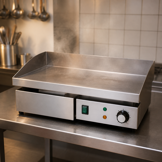 Commercial Countertop Griddle 480 x 310mm Stainless Steel