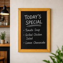 Commercial Wall-Mounted Chalkboard 450 x 600mm Durable Design