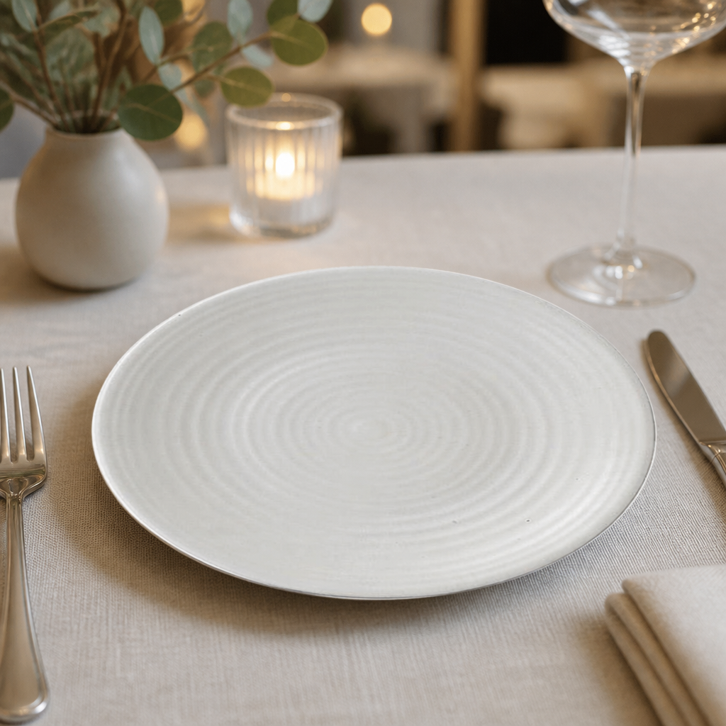 Commercial Coupe Plates 205mm Vitrified Stoneware 6 Pack