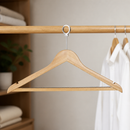 Commercial Wooden Security Hangers 10 Pack Cloakroom Solution