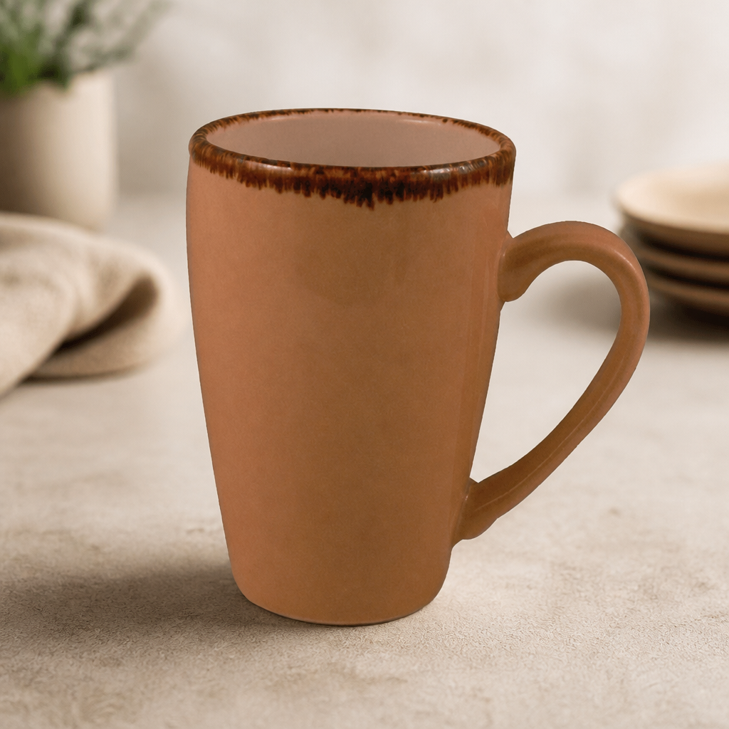 Commercial 285ml Quench Mugs - Rustic Wheat Finish, 24 Pack
