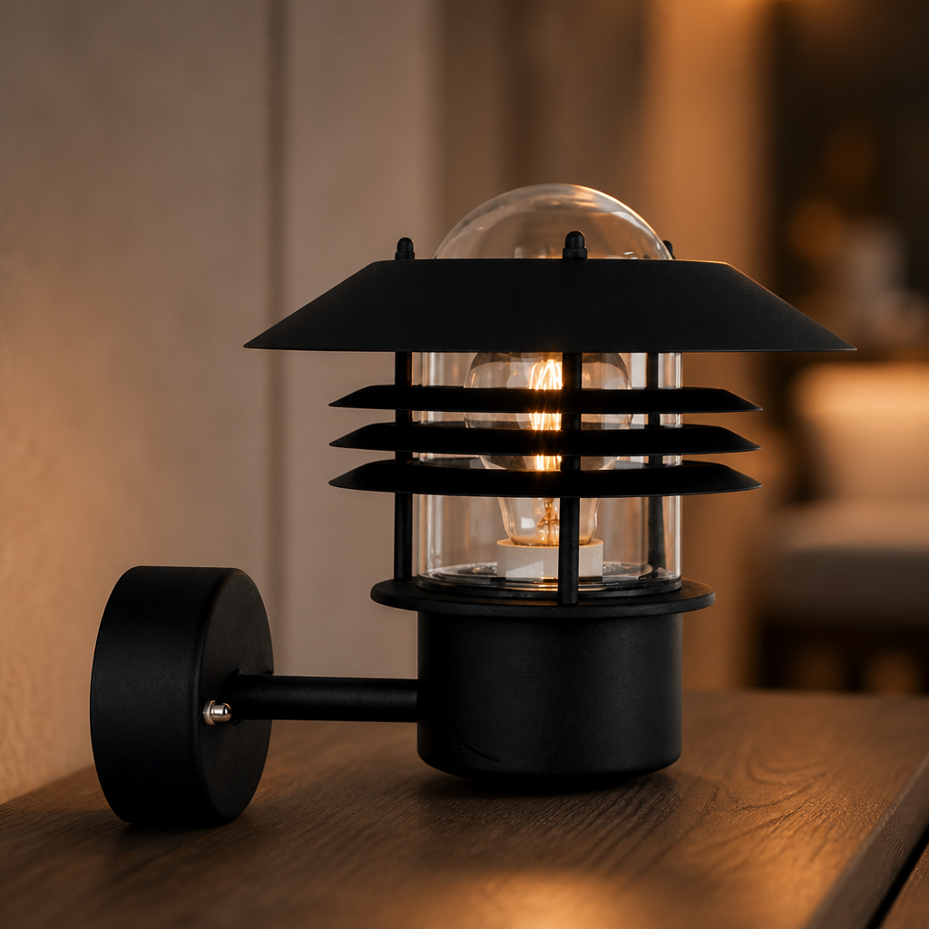 Outdoor Wall Light 230mm Height with metal construction