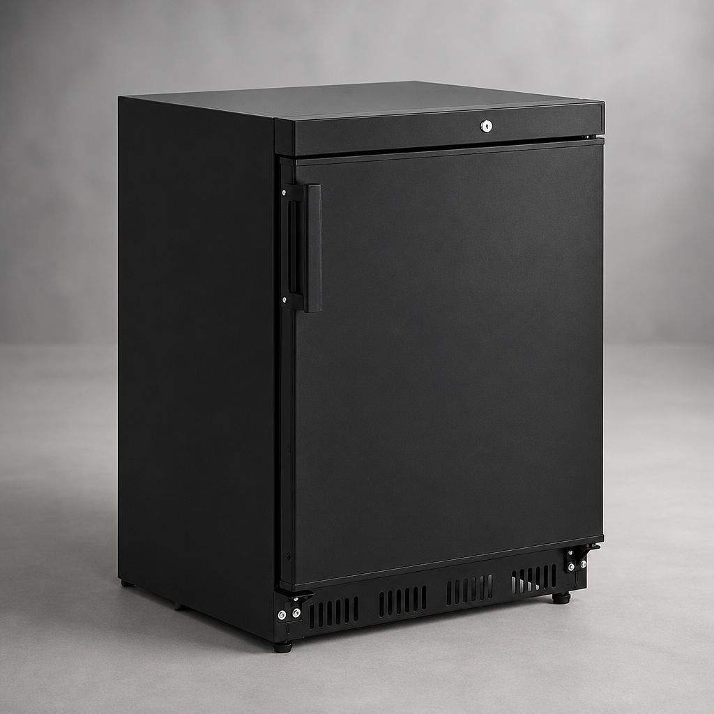 78Ltr Commercial Under Counter Freezer in Black Finish