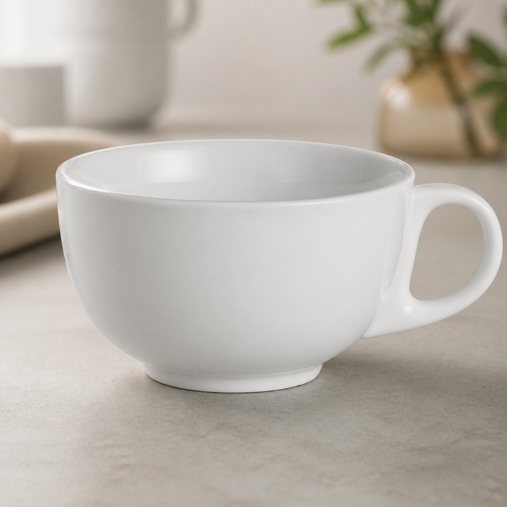 Commercial Cappuccino Cups 425ml Porcelain 12 Pack