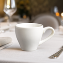 Commercial Espresso Cups 100ml White Stoneware 12 Pack