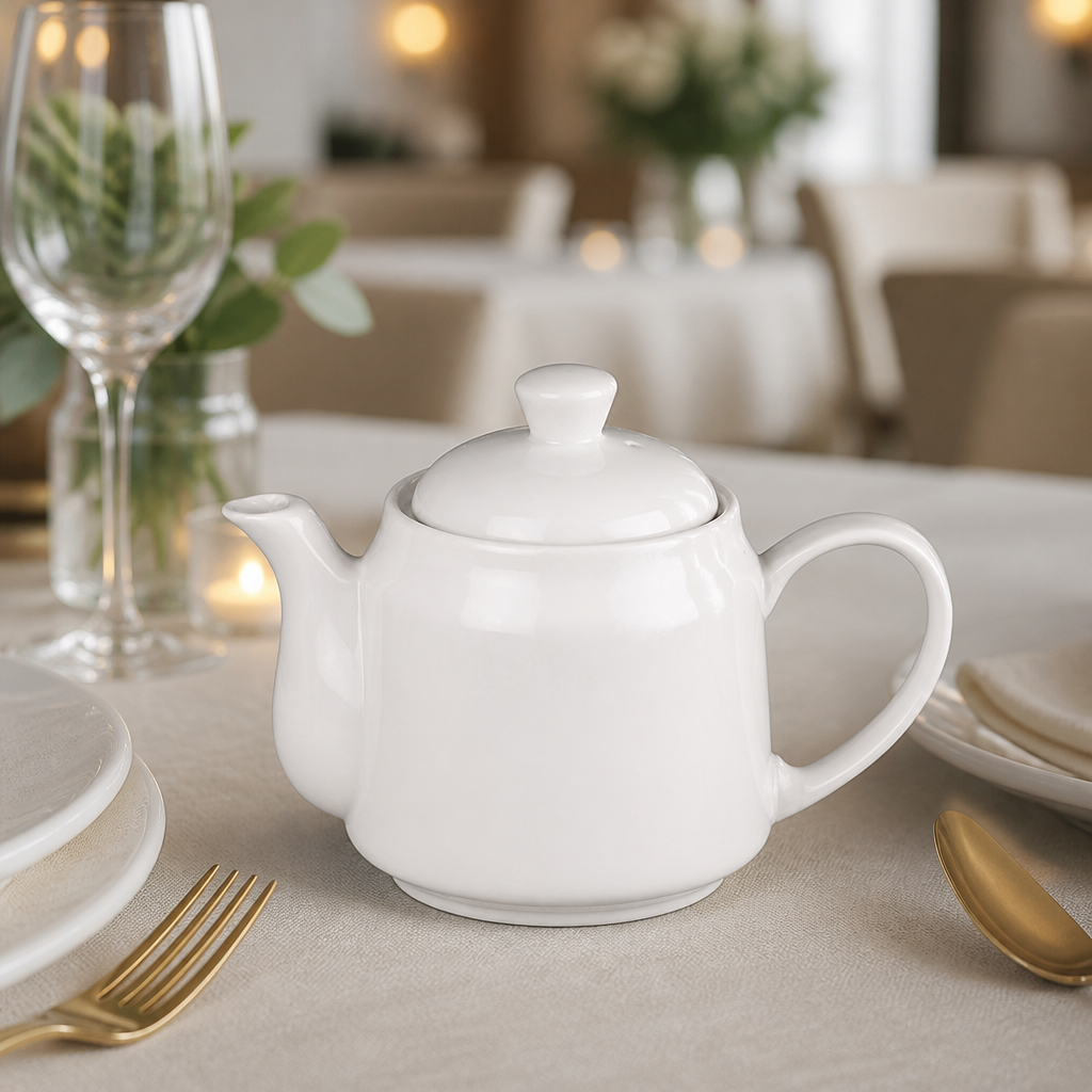 Commercial Beverage Pots 430ml Pack of 4 Teapots and Coffee Pots