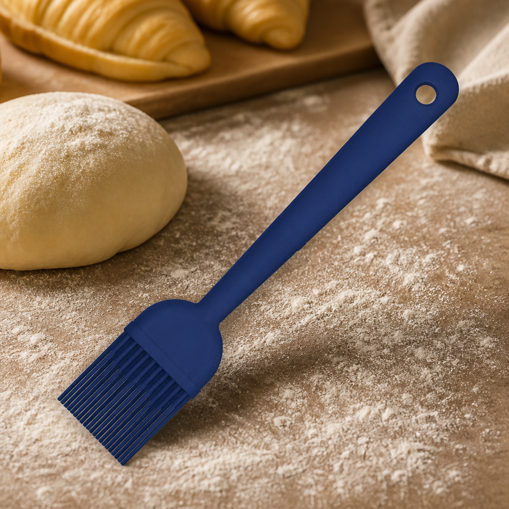 Commercial Silicone Pastry Brush 240mm in blue