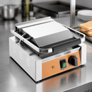 Commercial Panini Grill Electric Ribbed Flat Plates 210mm