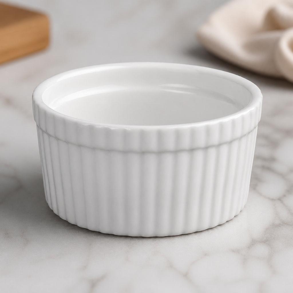 Commercial Souffle Dishes 105mm Whiteware 6 Pack Porcelain