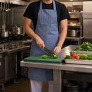 Commercial Water Resistant Bib Apron 710x1016mm Blue/White