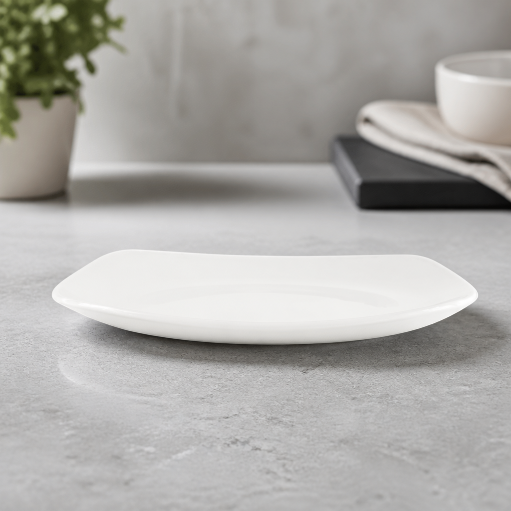 Commercial Square Plates 293mm Porcelain 12 Pack