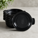 Commercial Black Igneous Stoneware Individual Dishes 120mm 6 Pack