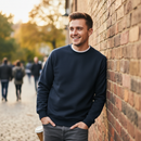 Premium Classic Sweatshirt with 50% Cotton and 50% Polyester, Reactive Dyed for Superior Comfort and Durability