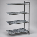 Commercial Cold Room Racking Add-On Unit 4 Tier Vented Shelves