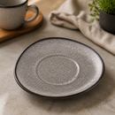 Commercial Triangular Cappuccino Saucers 150mm Grey Stone 6 Pack