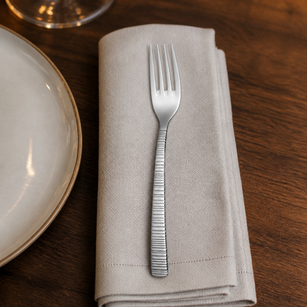 Commercial Table Forks 12 Pack in stainless steel design