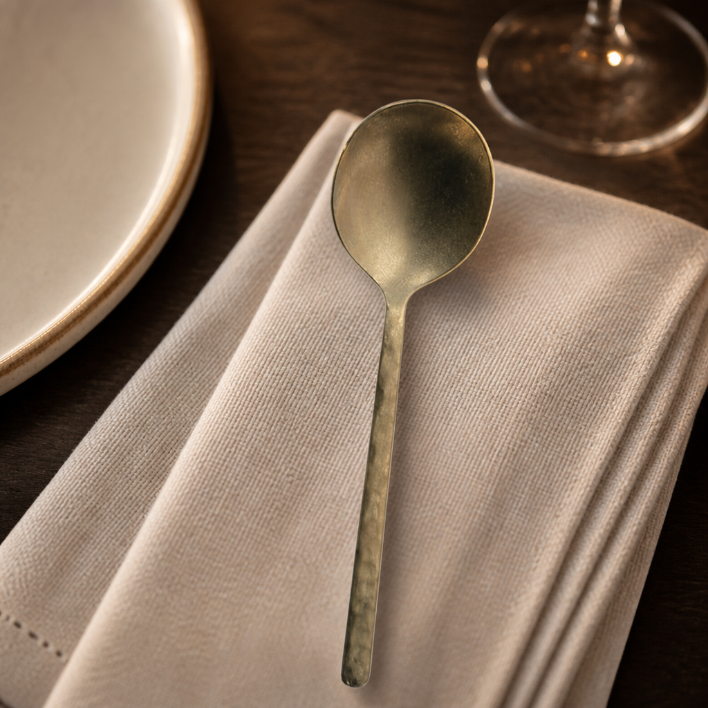 Commercial Stainless Steel Vintage Gold Tablespoons 12 Pack