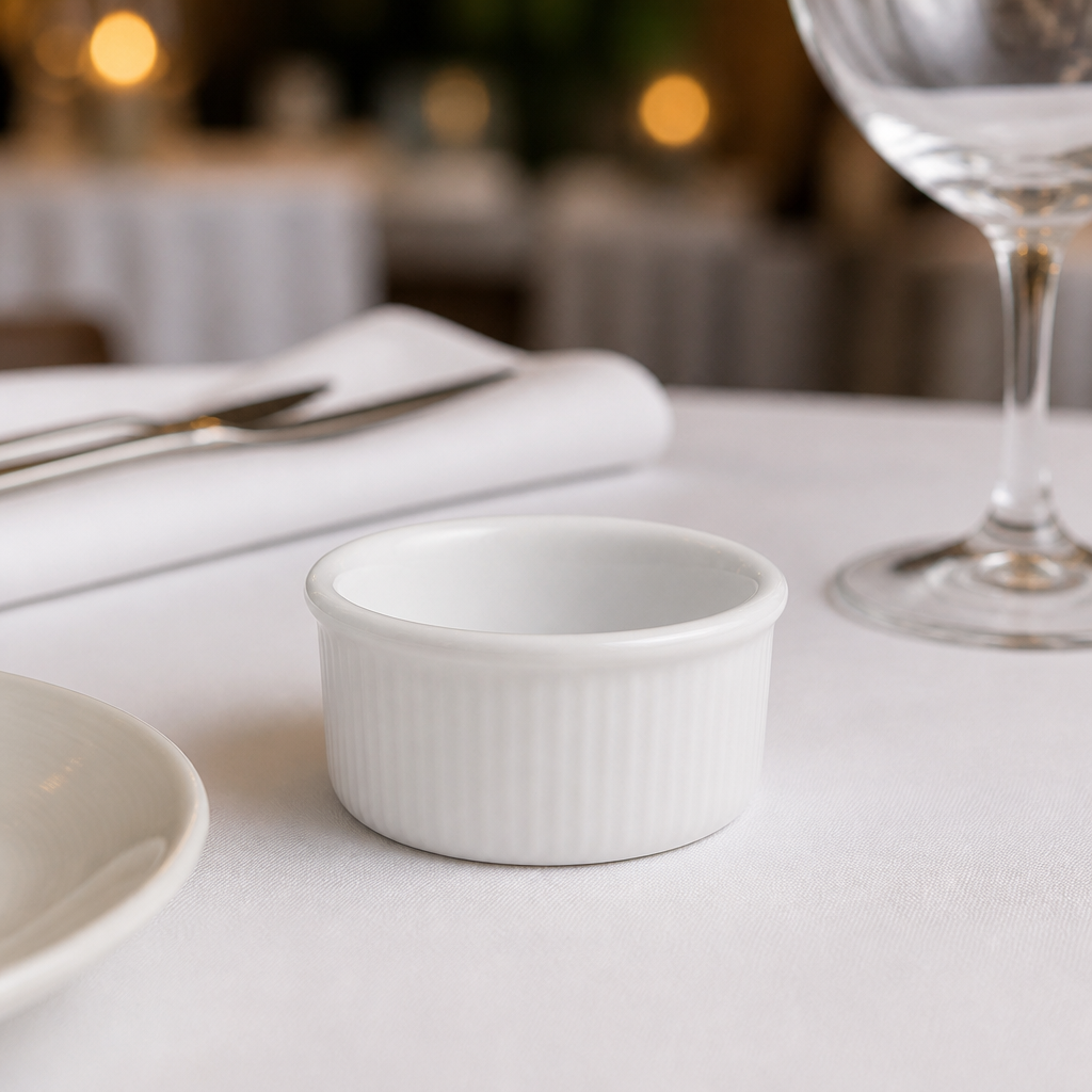 Commercial 70ml ramekins 12 pack porcelain tableware
