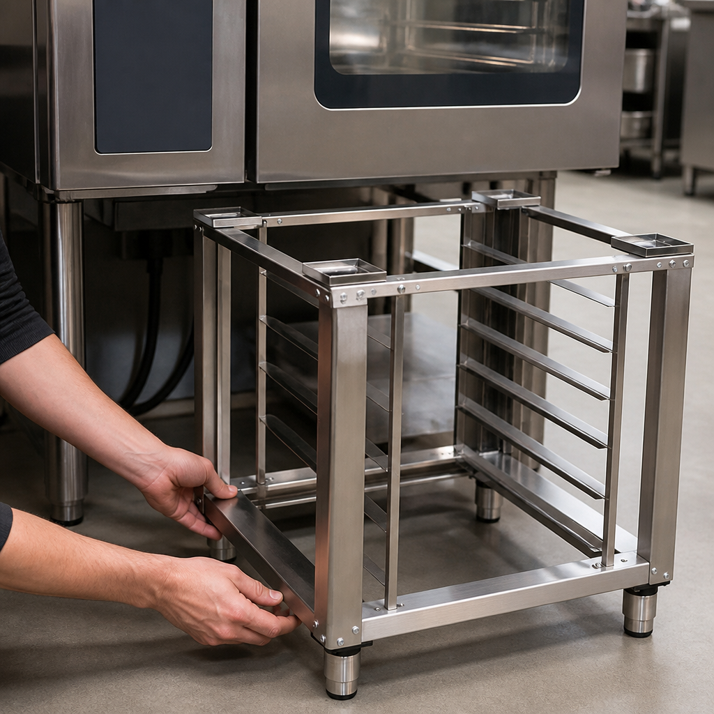 Commercial Combi Oven Stand 650mm Height Flat Packed