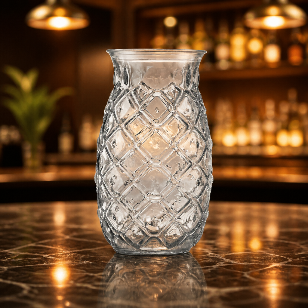 Tiki Pineapple Glasses 500ml/17oz (6 Pack)