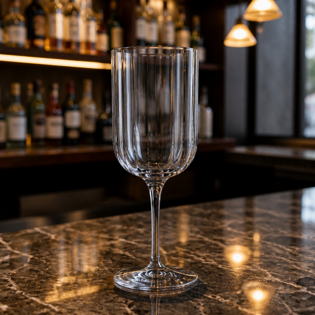 24 pack of 400ml clear commercial red wine glasses
