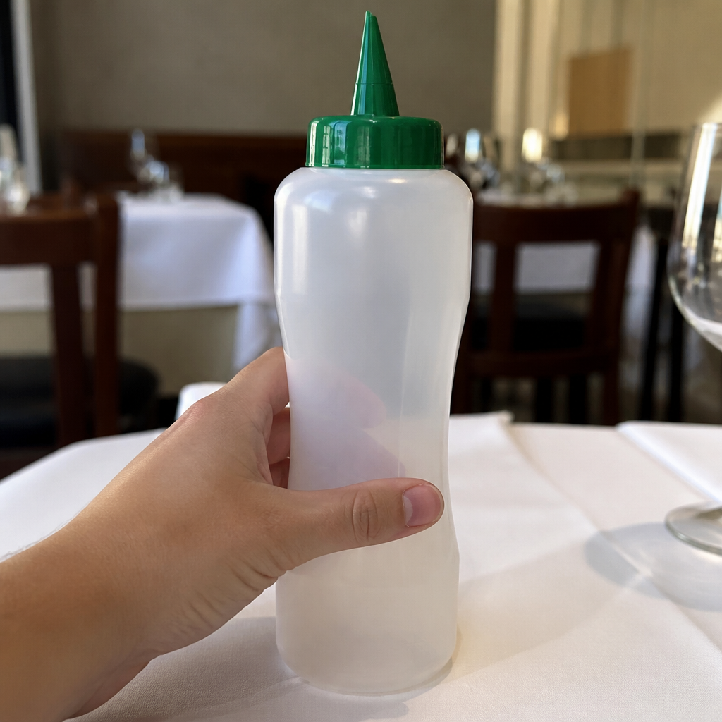 0.75L commercial oil dispenser squeeze bottle for sauces