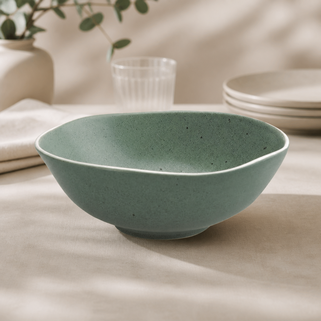 210mm Commercial Deep Ramen Bowls Green - Set of 6
