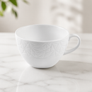 Commercial Teacups 8oz Abstract Design Vitrified Fine China 12 Pack