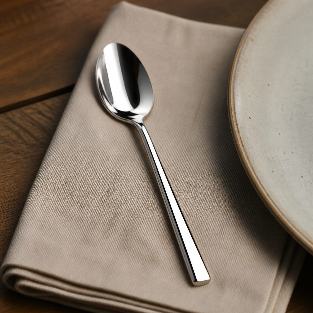 Commercial Stainless Steel Dessert Spoons 12 Pack 210mm