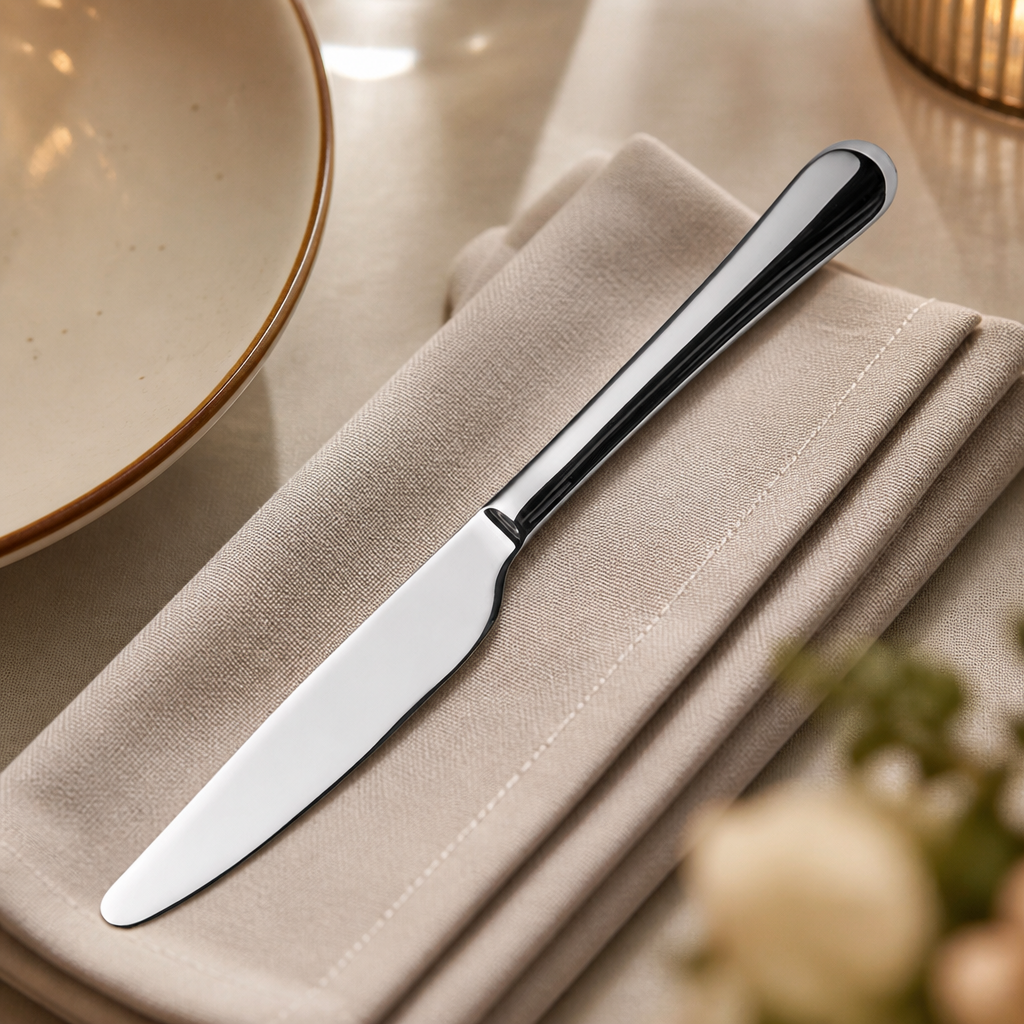 Pack of 12 corrosion resistant commercial dessert knives 197mm