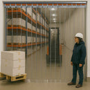 Swivel Hinge Clear PVC Strips (400mm wide / 100% overlap) Linear Metre