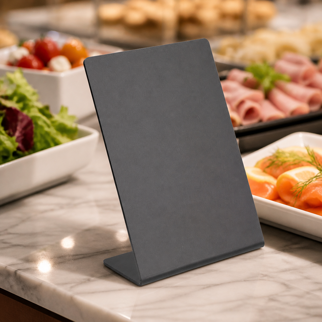 Acrylic Tableboards 148x280mm for commercial signage