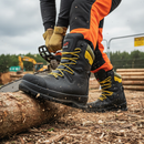 Premium Heavy Duty Chainsaw Boots S3 HI WR HRO SRC - Protective Steel Toe, Waterproof, and Breathable Design for Ultimate Safety