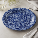 Commercial Oval Plates 317mm Vintage Prints Prague Calico 6 Pack