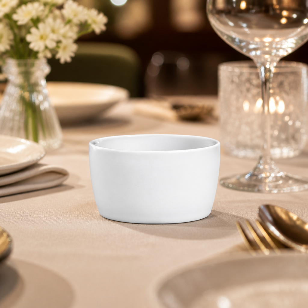 Commercial Whiteware Butter Dishes 62.5mm - 12 Pack