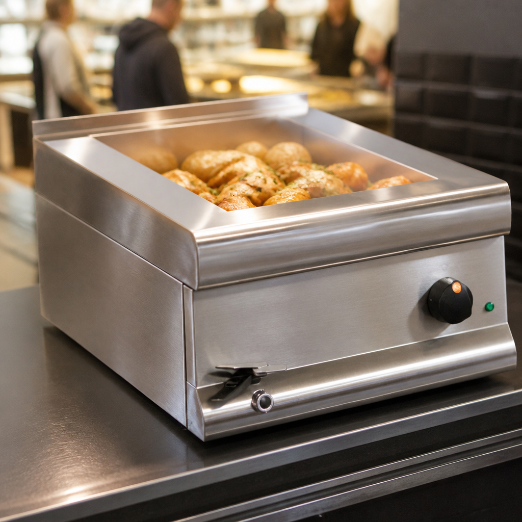 Commercial Bain Marie Base Unit for 3 x 1/3 GN Containers
