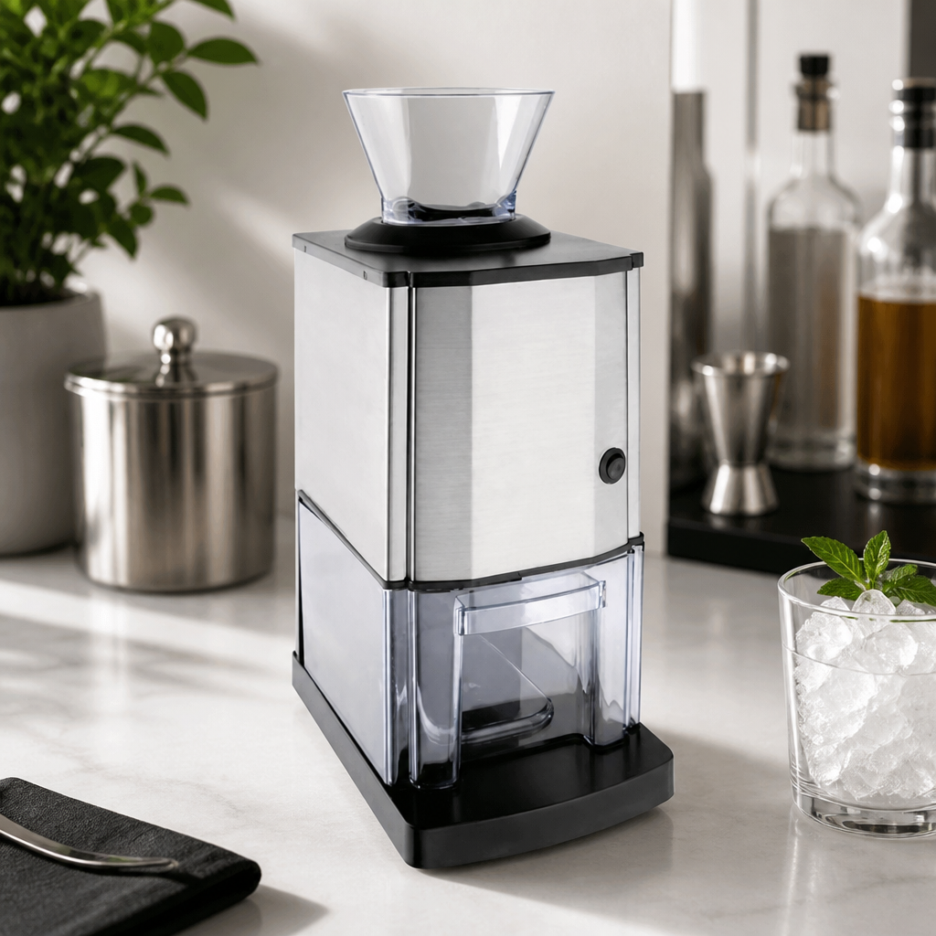 Commercial Ice Crusher 3 Litre Capacity Stainless Steel Design
