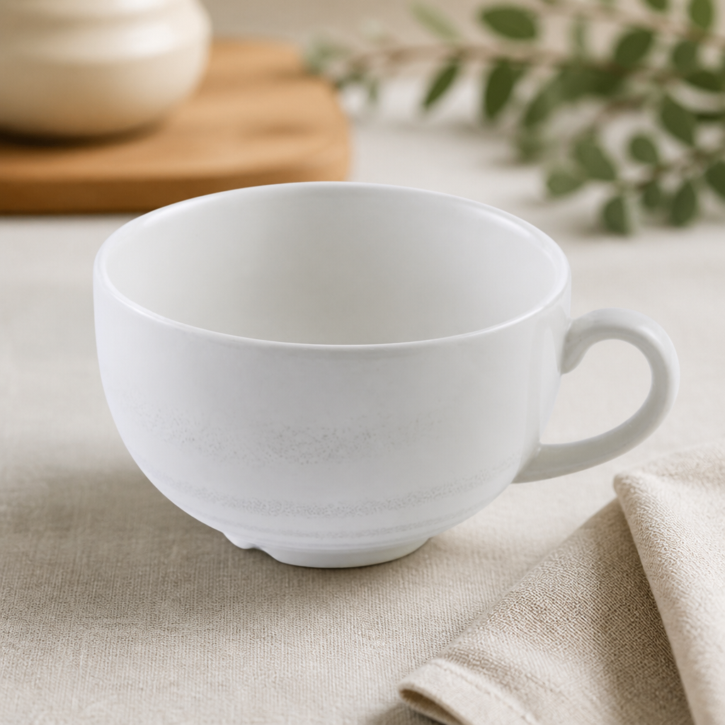 Harvest Norse white cappuccino cups 340ml 12 pack