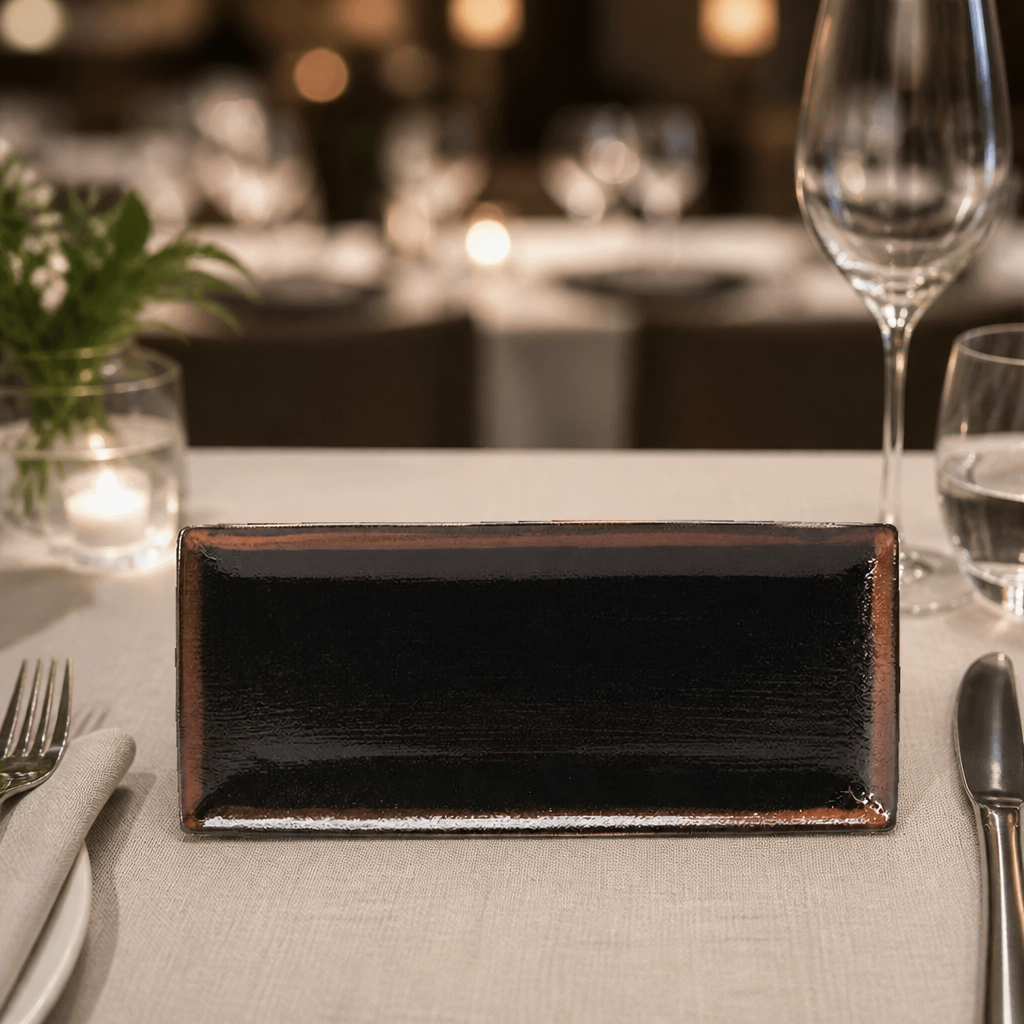 Commercial Rectangular Platters 370x265mm Porcelain 6 Pack