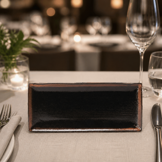 Commercial Rectangular Platters 370x265mm Porcelain 6 Pack