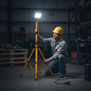 Premium 20W LED Floodlight with Telescopic Tripod Stand and 1800 Lumens for Versatile Lighting Solutions