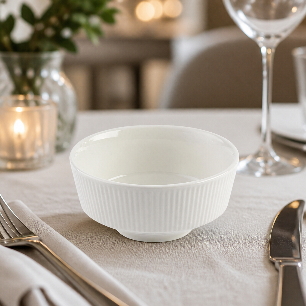 Commercial ceramic soup bowls 0.4 Ltr, 12 pack