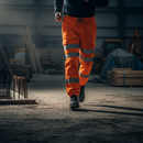 Professional High Visibility Jogging Bottoms with Elasticated Waist and Waterproof Knee Patches