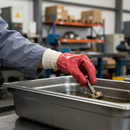 Premium Single Dip PVC Fully Coated Gloves for General Handling and Maintenance - Comfortable and Durable Red Work Gloves