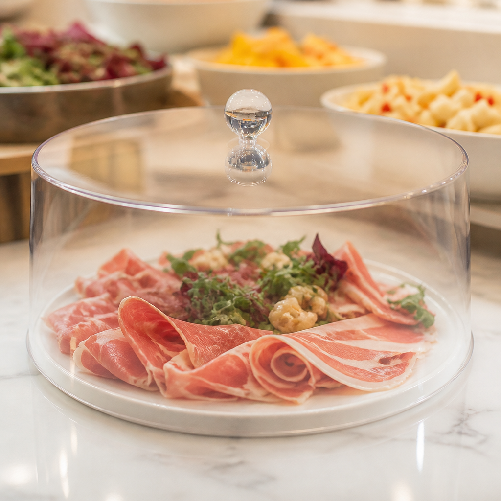 Commercial Polycarbonate Display Cover 308mm Diameter 190mm High