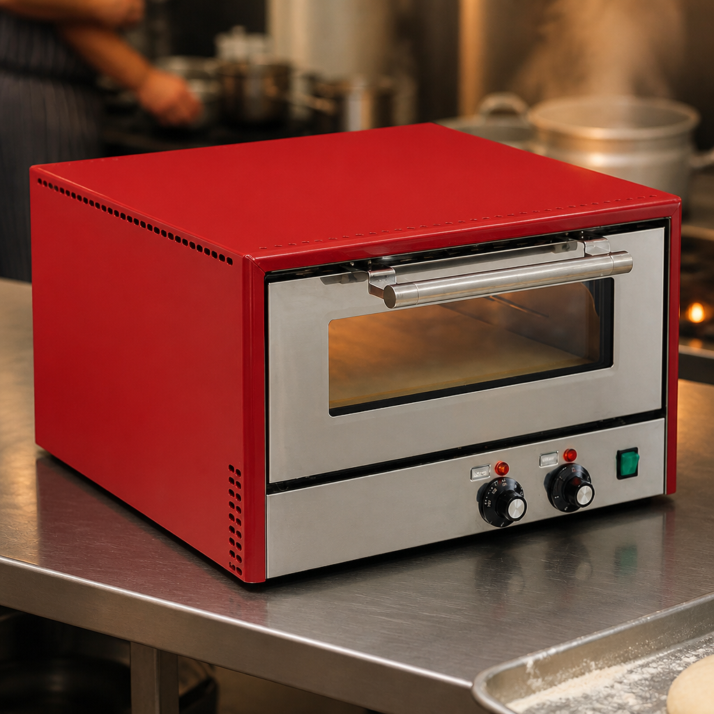 Single Deck Commercial Pizza Oven with Cordierite Stone 381mm